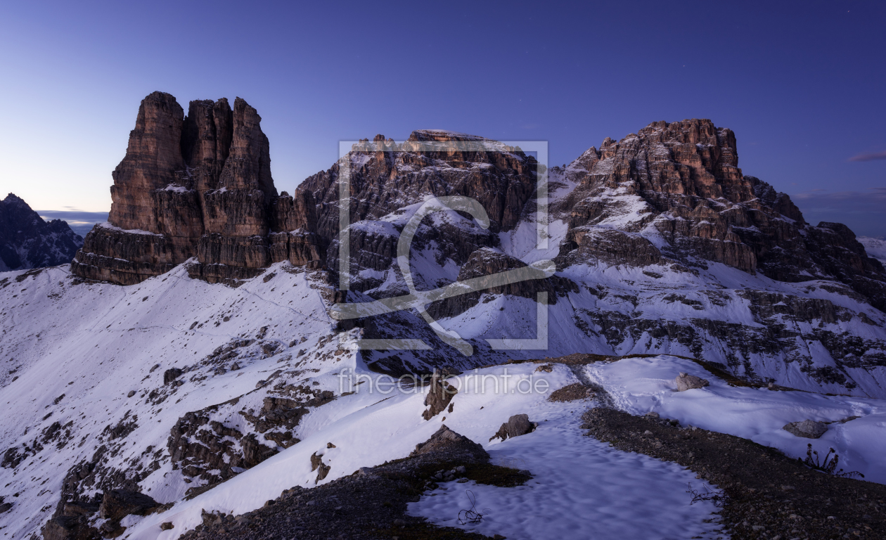 Bild-Nr.: 12000815 Blaue Stunde am Toblacher Knoten erstellt von JohannesWilskePhotography