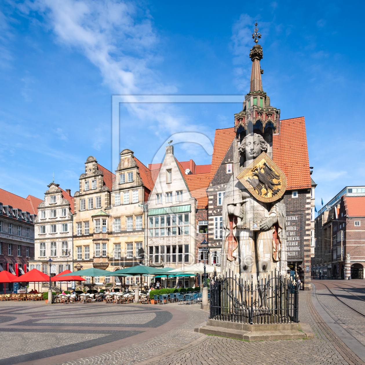 Bild-Nr.: 12002108 Rolandstatue auf dem Marktplatz von Bremen erstellt von eyetronic