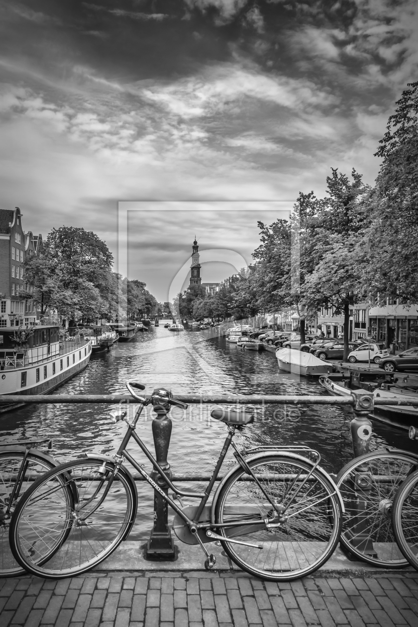 Bild-Nr.: 12002429 Typisch Amsterdam - Monochrom erstellt von Melanie Viola