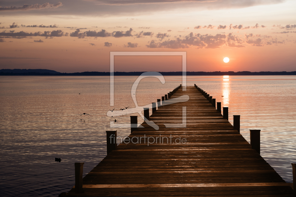 Bild-Nr.: 12002548 Holzsteg bei Sonnenuntergang II erstellt von SusaZoom