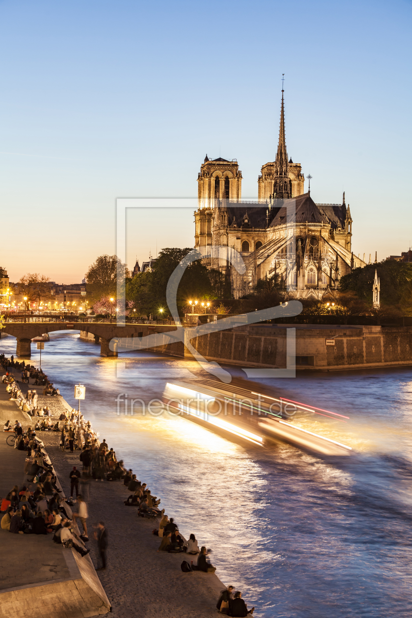 Bild-Nr.: 12004791 Notre-Dame in Paris am Abend erstellt von dieterich