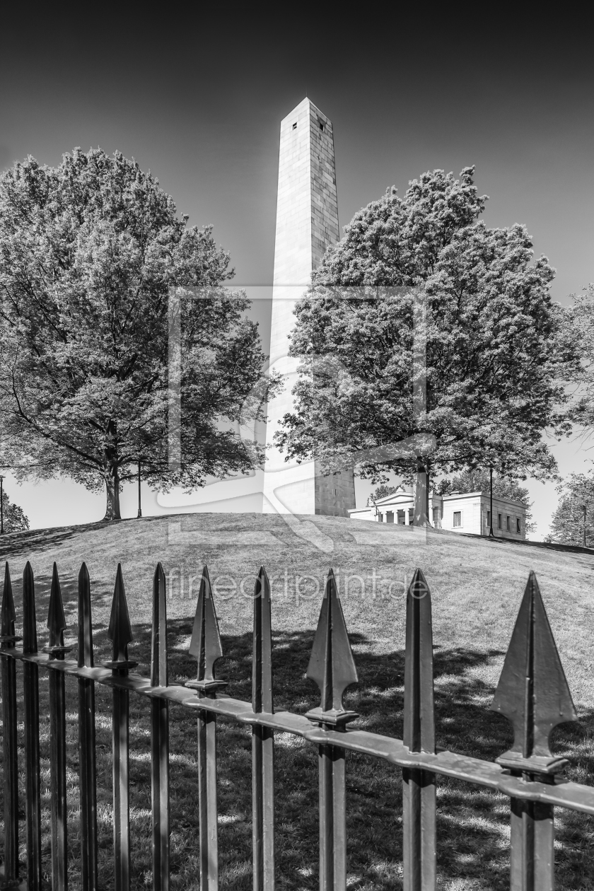 Bild-Nr.: 12005423 BOSTON Bunker Hill Monument - Monochrom erstellt von Melanie Viola