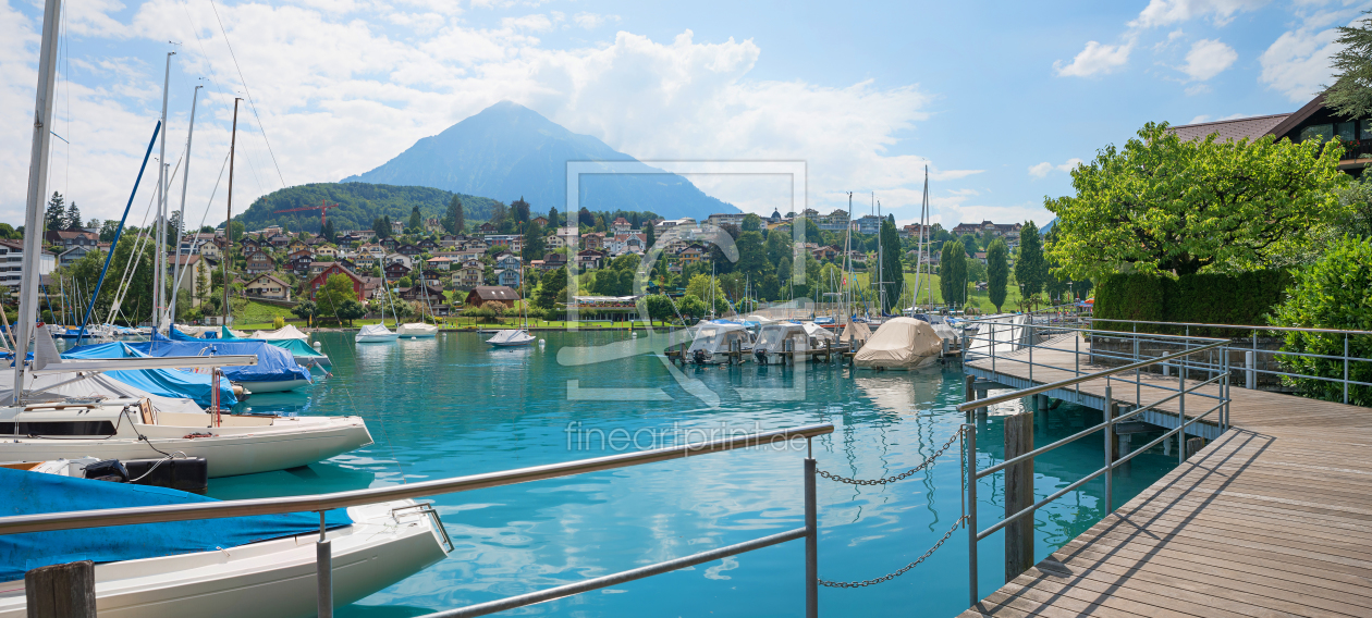 Bild-Nr.: 12007164 Hafenpromenade Spiez am Thunersee erstellt von SusaZoom