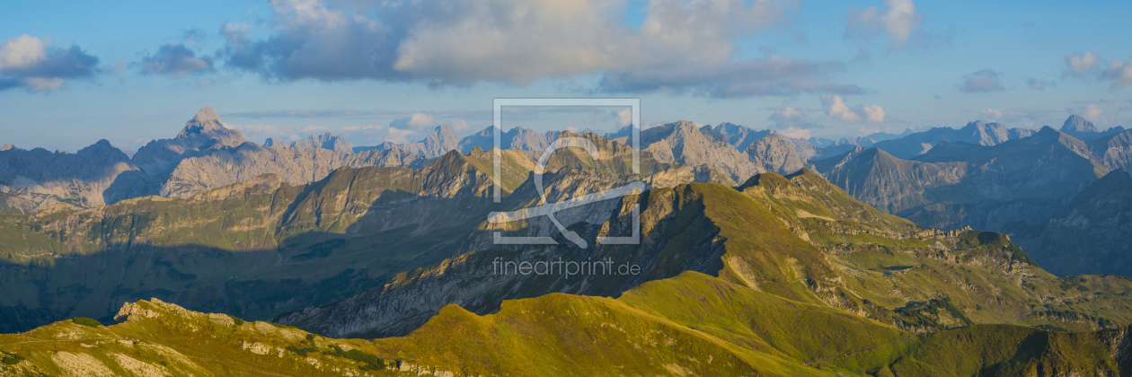 Bild-Nr.: 12009383 Panorama vom Nebelhorn erstellt von Walter G. Allgöwer