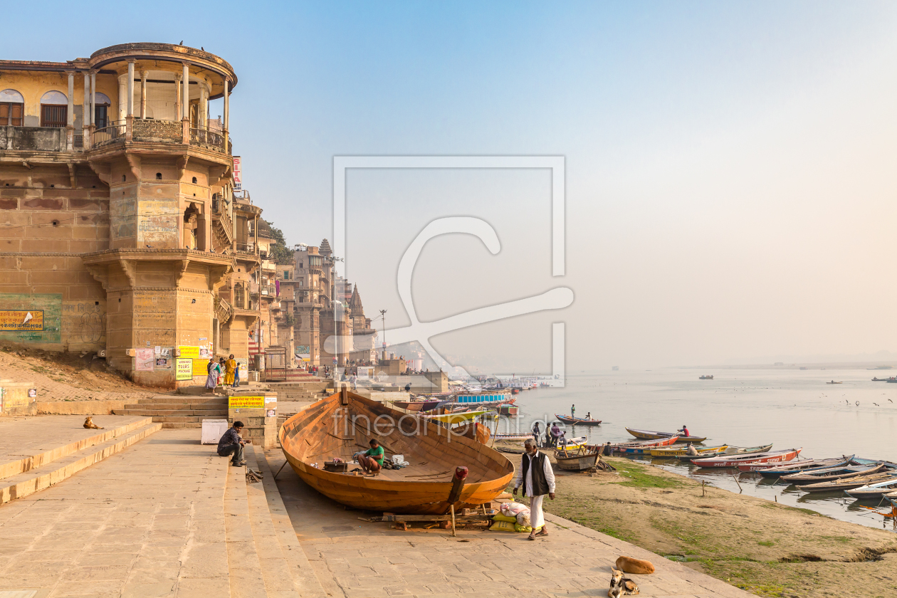 Bild-Nr.: 12009617 ghats at the Ganges river Varanasi India erstellt von Marquardt
