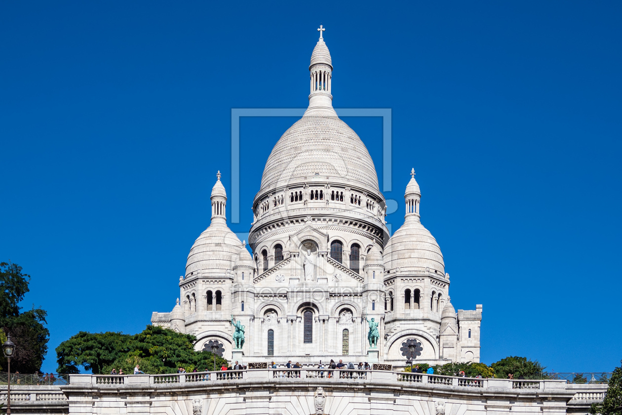 Bild-Nr.: 12012643 Blick auf die Basilika Sacre-Coeur in Paris erstellt von Rico Ködder