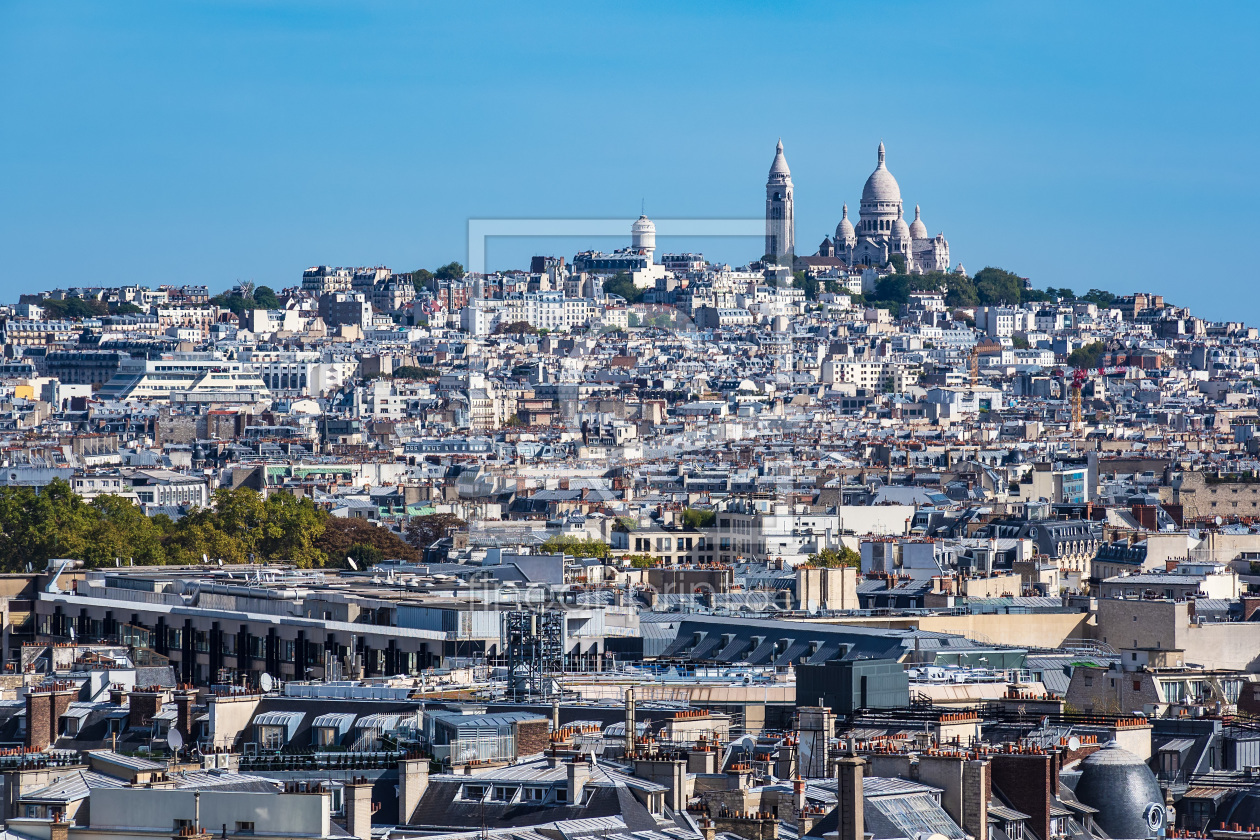 Bild-Nr.: 12012979 Blick auf die Basilika Sacre-Coeur in Paris erstellt von Rico Ködder