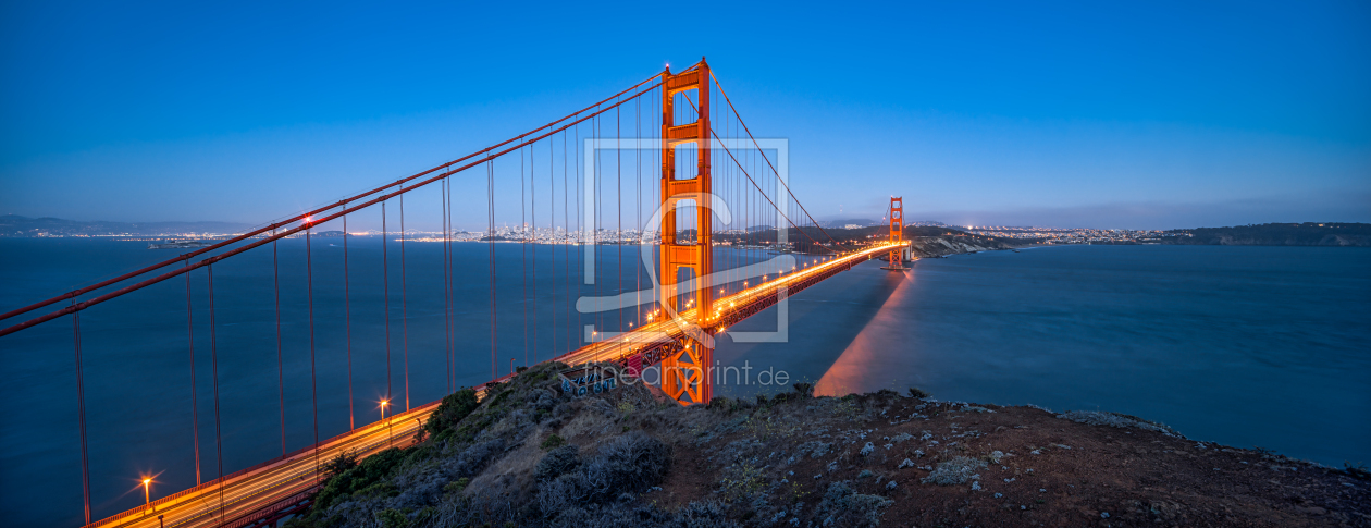 Bild-Nr.: 12014215 Golden Gate Bridge Panorama bei Nacht erstellt von eyetronic