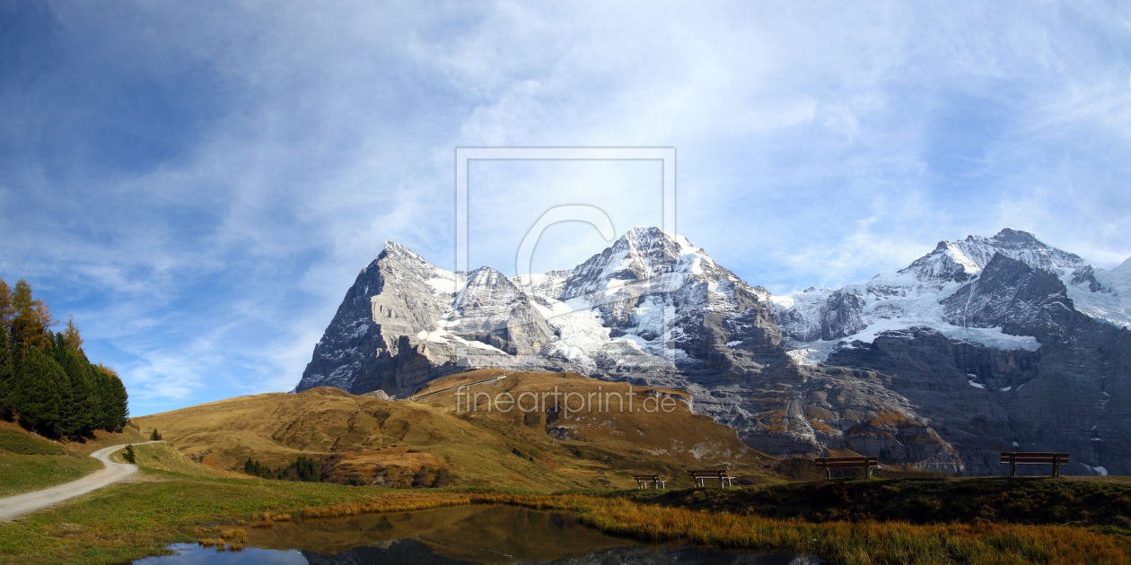 Bild-Nr.: 12015236 Eiger Mönch Jungfrau Panorama  erstellt von Gerhard Albicker