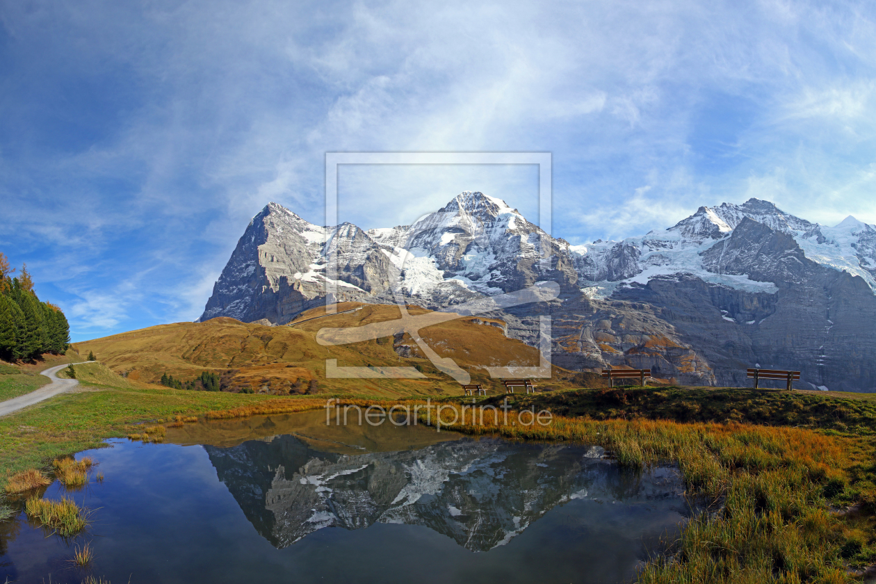 Bild-Nr.: 12015627 Eiger Panorama erstellt von Gerhard Albicker