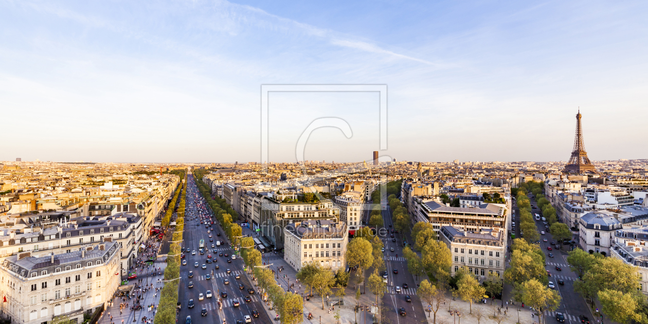 Bild-Nr.: 12017838 Champs-Elysees und Eiffelturm in Paris erstellt von dieterich