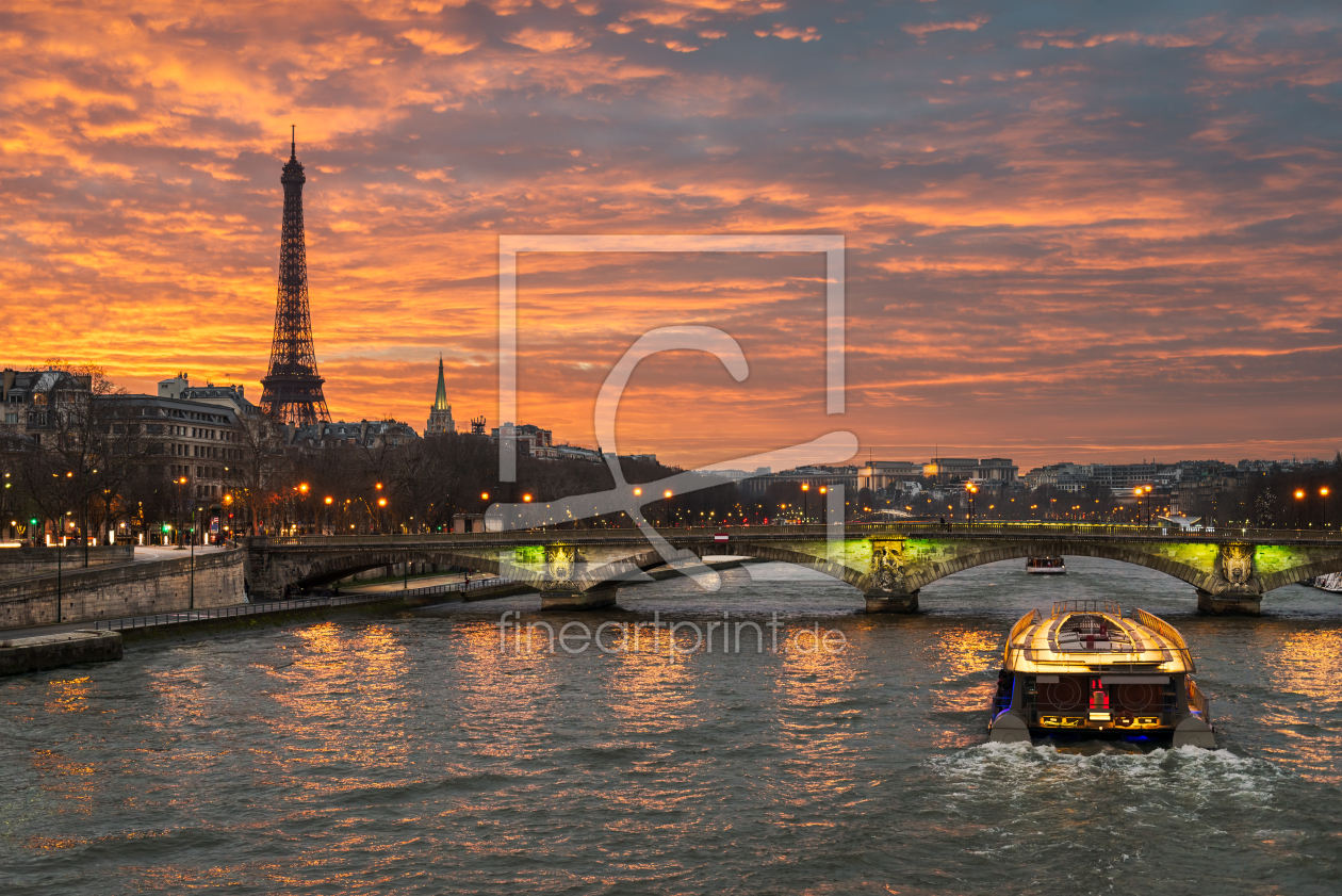 Bild-Nr.: 12018897 Sonnenuntergang am Eiffelturm erstellt von Mapics