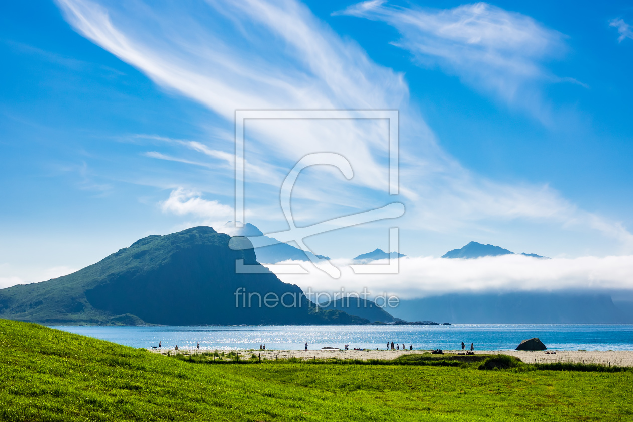 Bild-Nr.: 12019513 Haukland Beach auf den Lofoten in Norwegen erstellt von Rico Ködder