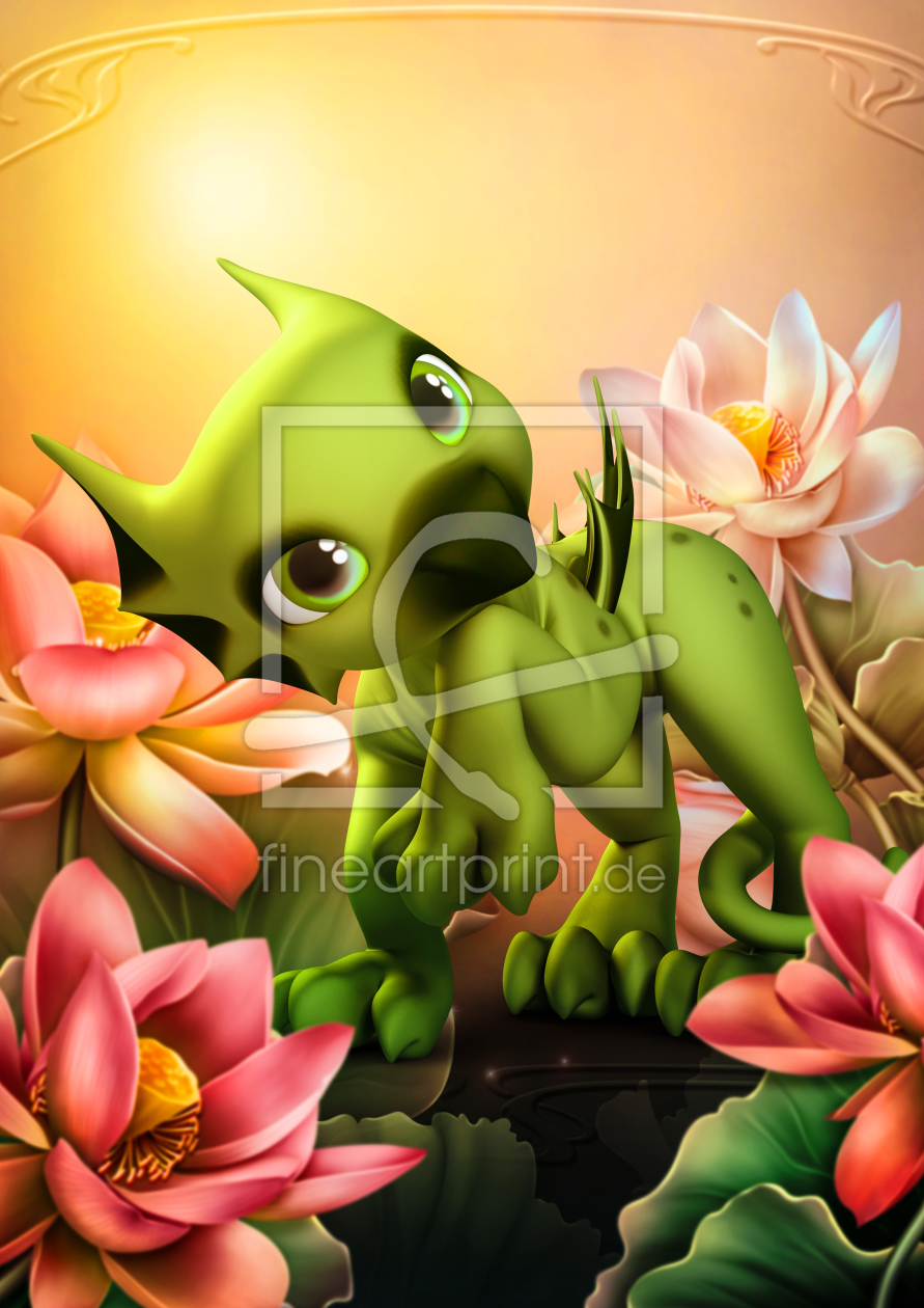 Bild-Nr.: 12020886 grüner drache erstellt von Digitalzauber