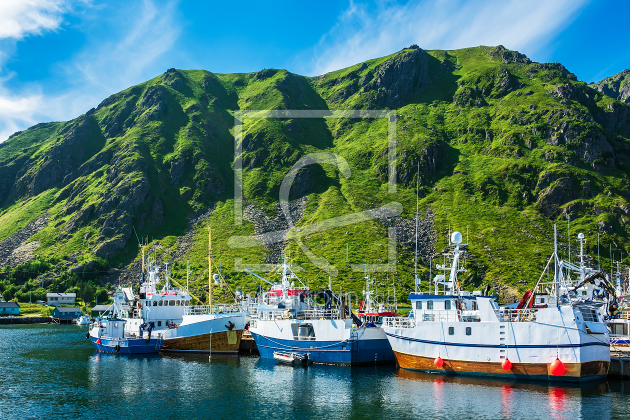 Bild-Nr.: 12021736 Fischerboote auf den Lofoten in Norwegen erstellt von Rico Ködder