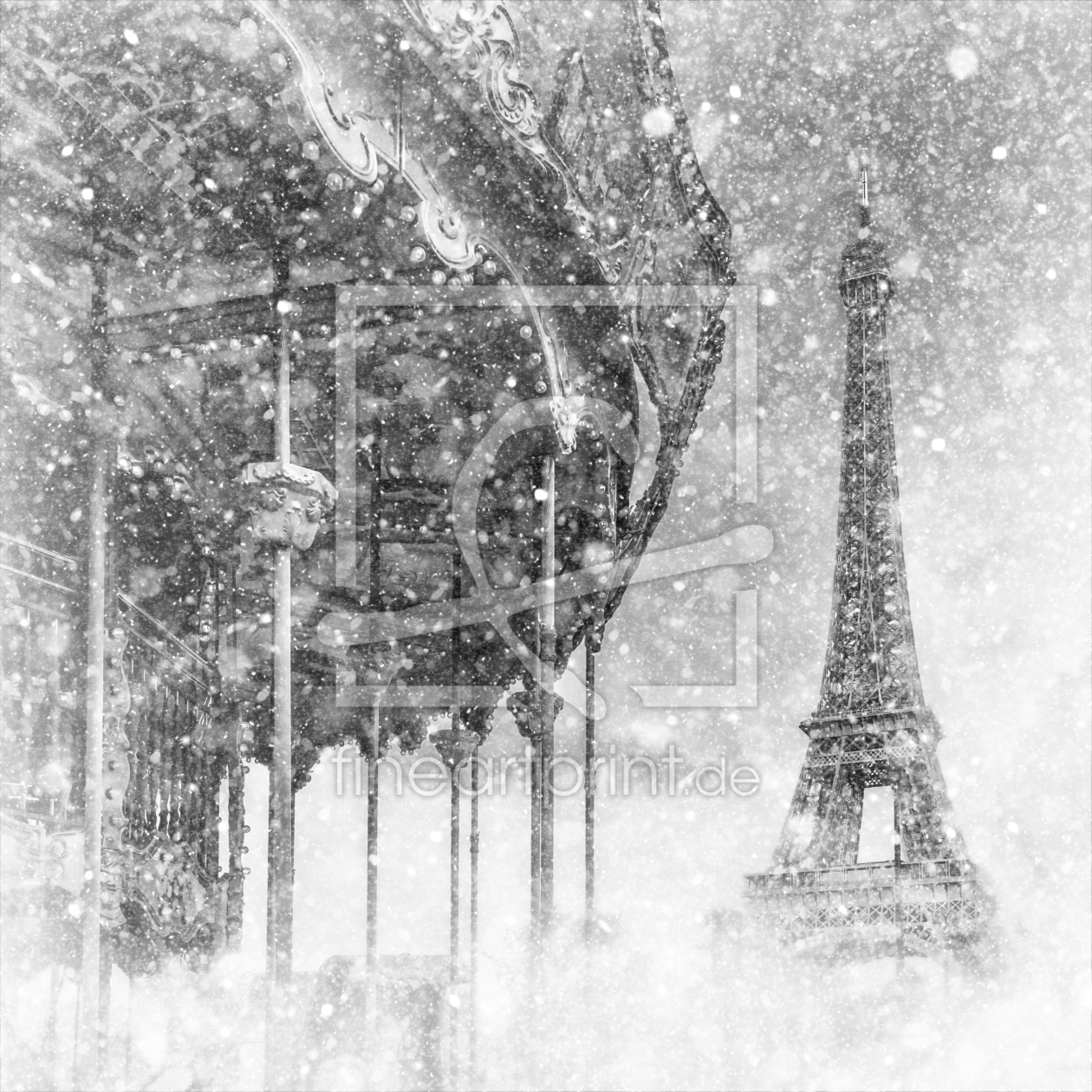 Bild-Nr.: 12025718 Typisch Paris - märchenhafter Winterzauber erstellt von Melanie Viola