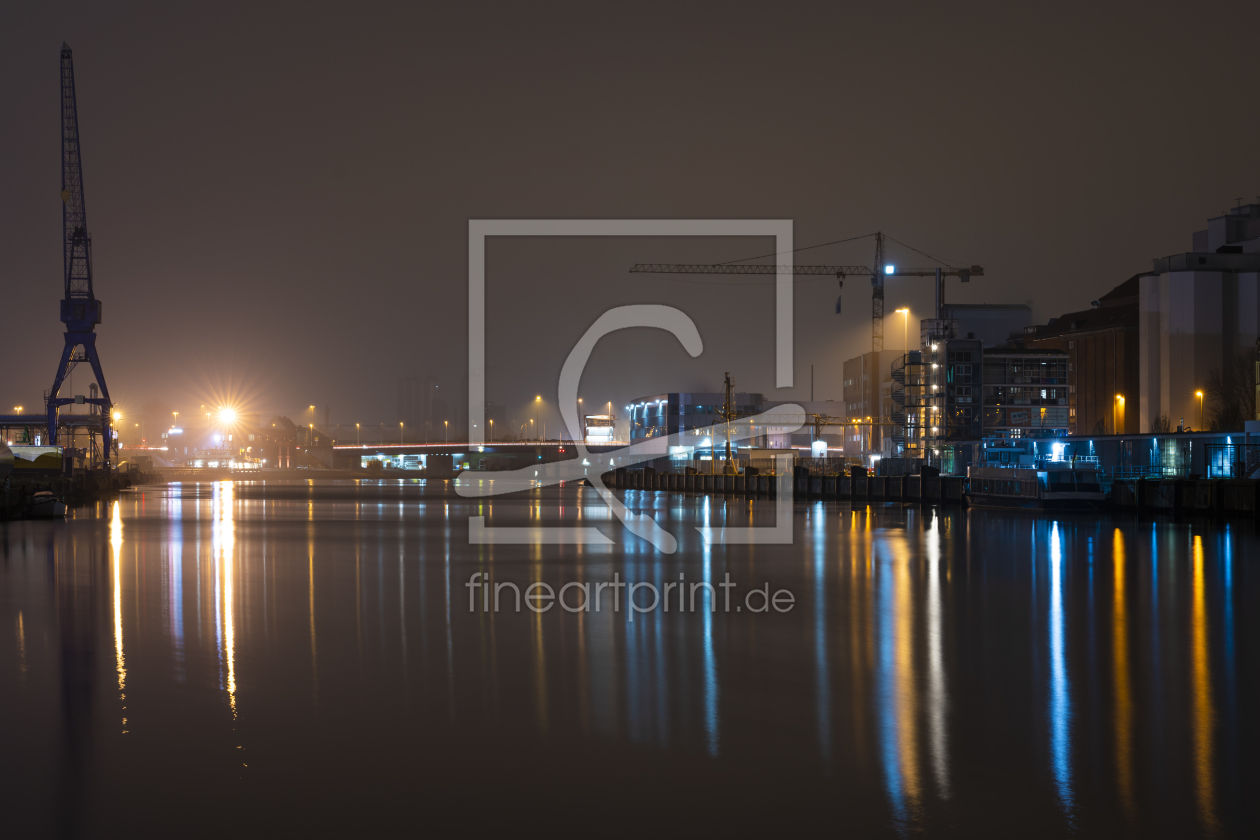 Bild-Nr.: 12027227 Lübeck Hafen bei Nacht erstellt von KundenNr-337129