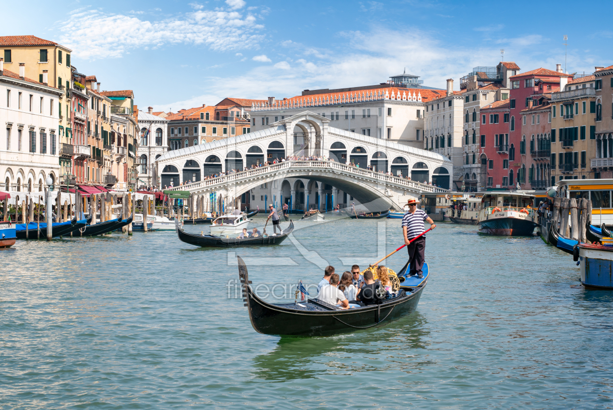 Bild-Nr.: 12029002 Rialto Brücke in Venedig erstellt von eyetronic