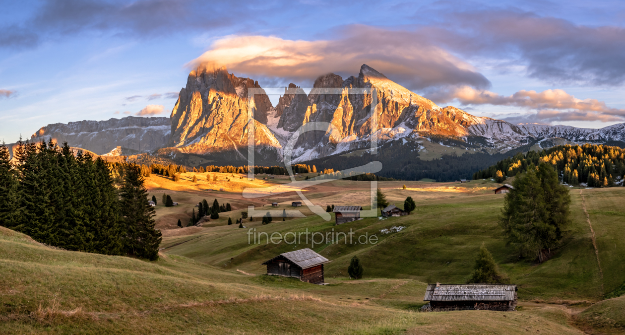 Bild-Nr.: 12031723 Sonnenuntergang Seiser Alm - Dolomiten Südtirol erstellt von Achim Thomae