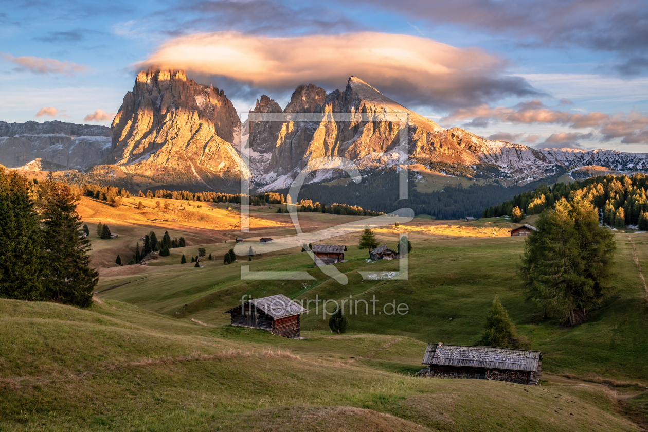 Bild-Nr.: 12031780 Sonnenuntergang auf der Seiser Alm Südtirol erstellt von Achim Thomae