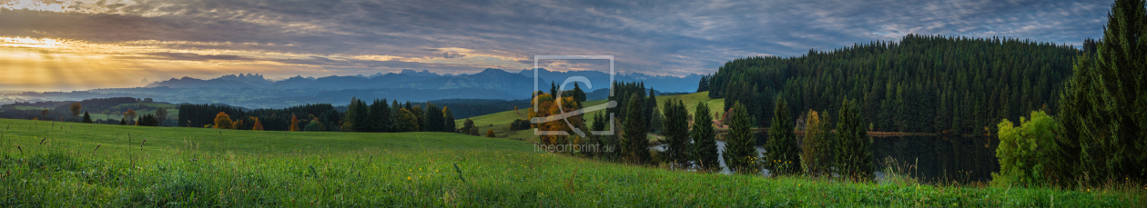 Bild-Nr.: 12035132 Eschacher Weiher mit Bergpanorama erstellt von KundenNr-329940