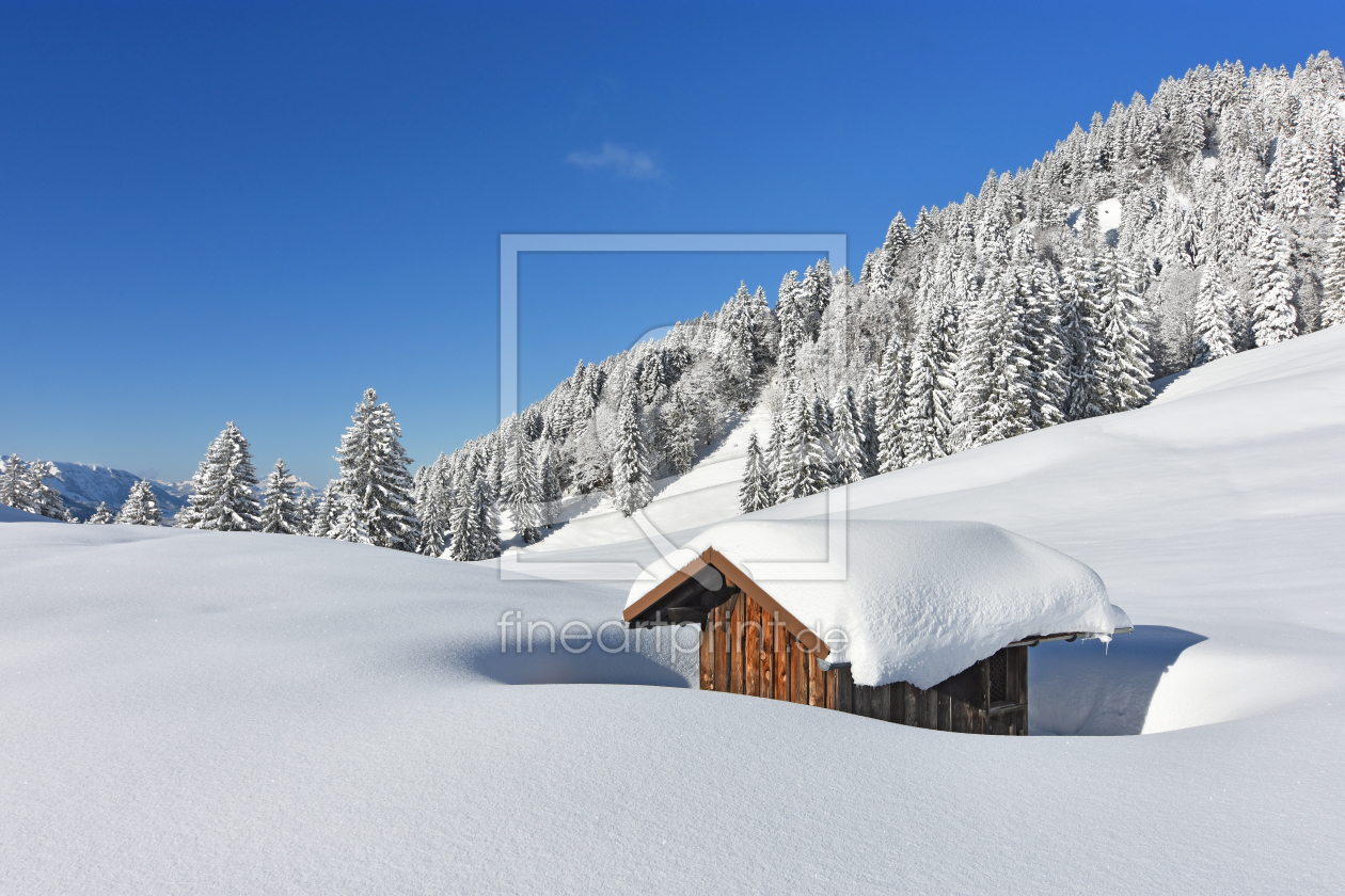 Bild-Nr.: 12035511 Kleine Hütte im Schnee erstellt von Andreas Föll