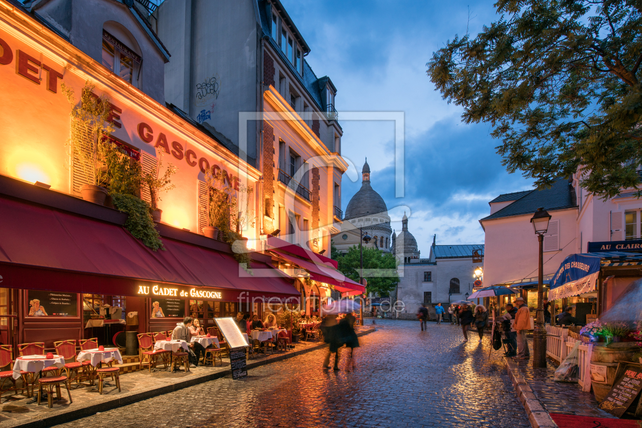 Bild-Nr.: 12040003 Straßen von Montmartre in Paris erstellt von eyetronic