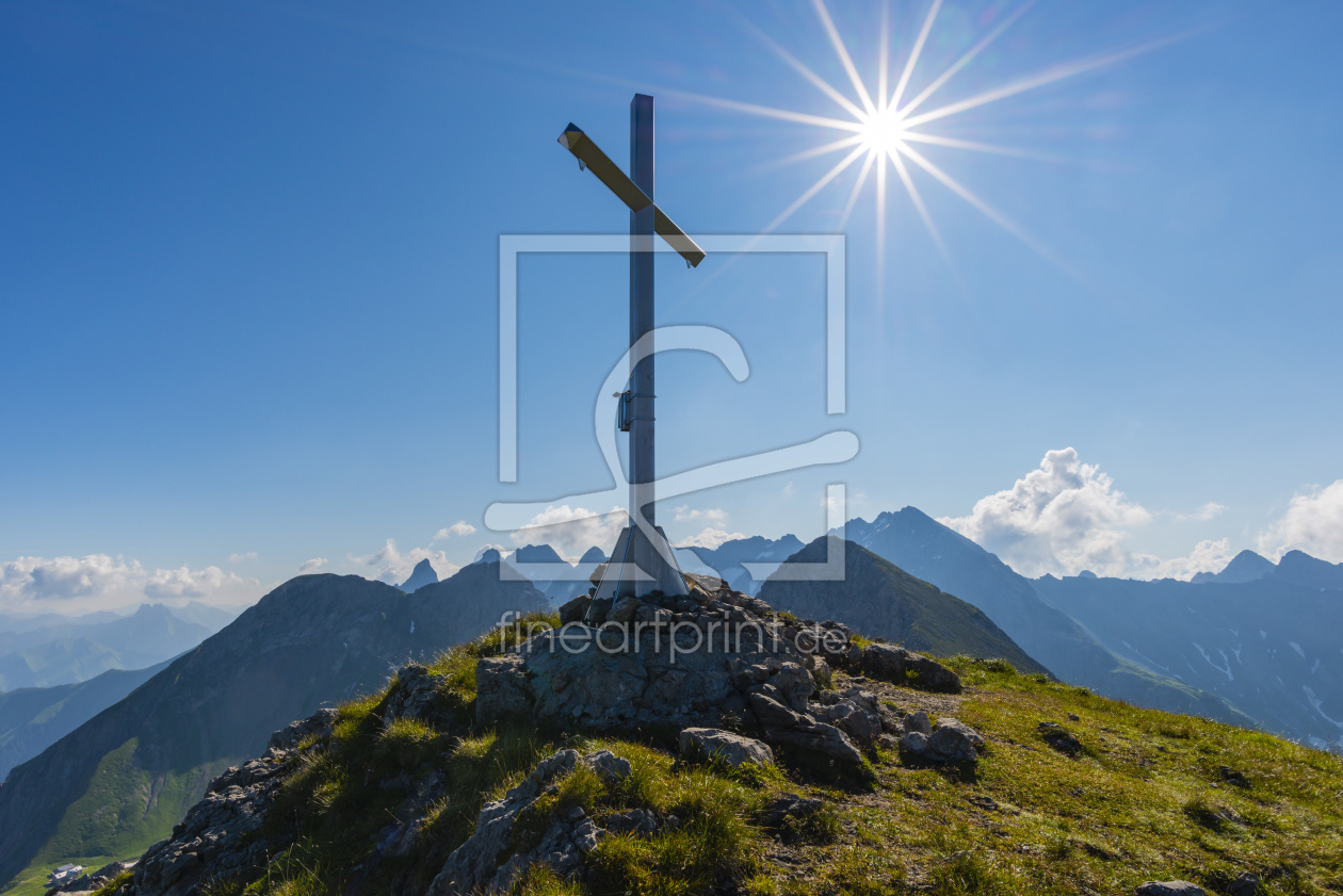 Bild-Nr.: 12040894 Gipfelkreuz auf dem Hochrappenkopf erstellt von Walter G. Allgöwer