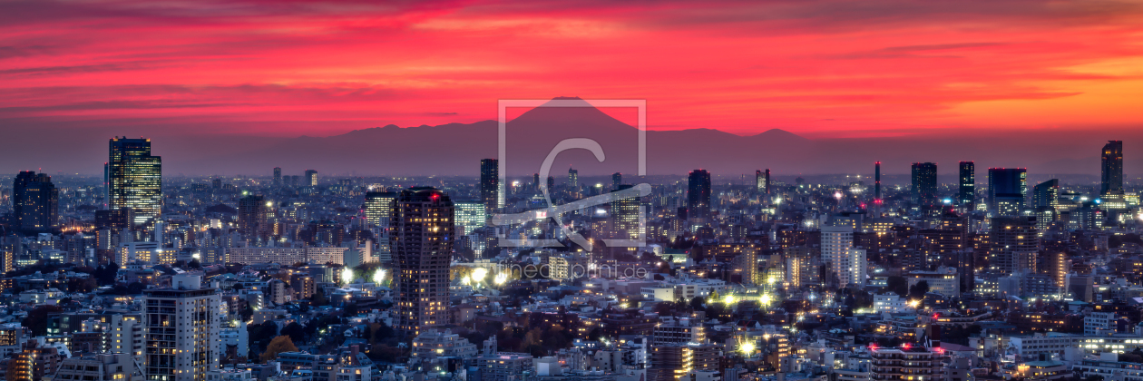 Bild-Nr.: 12040915 Tokyo Panorama mit Berg Fuji erstellt von eyetronic