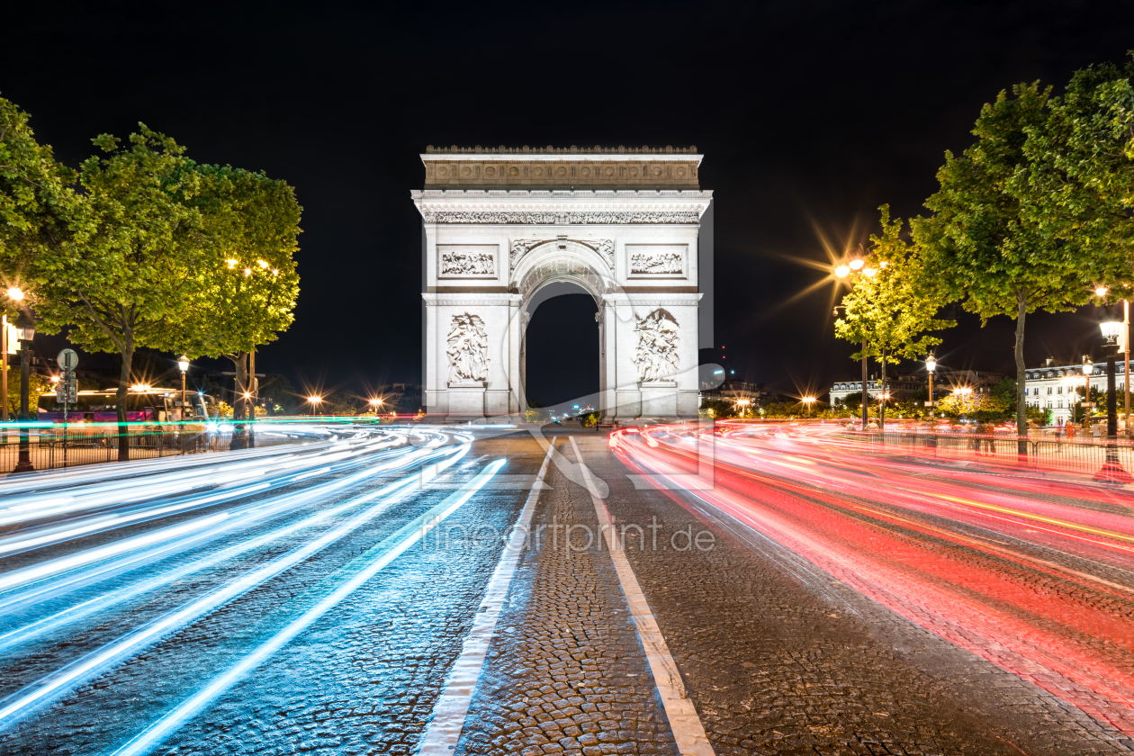 Bild-Nr.: 12042661 Arc de Triomphe bei Nacht erstellt von eyetronic