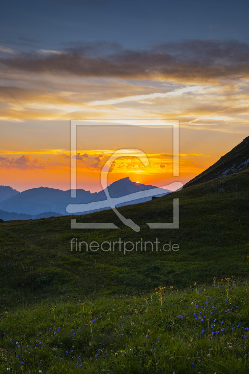 Bild-Nr.: 12043101 Sonnenuntergang am Hoher Ifen erstellt von Walter G. Allgöwer