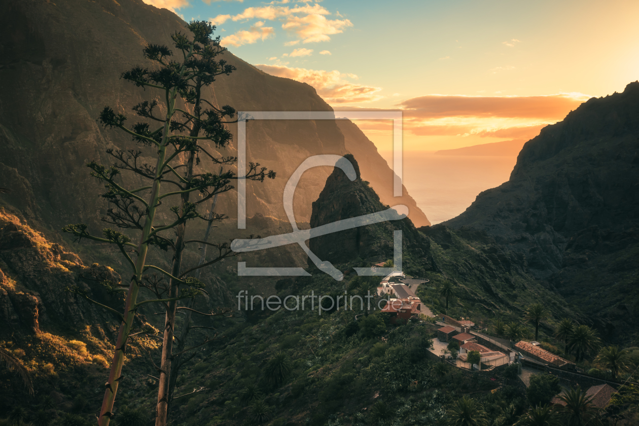 Bild-Nr.: 12045531 Teneriffa Masca Schlucht bei Sonnenuntergang erstellt von Jean Claude Castor