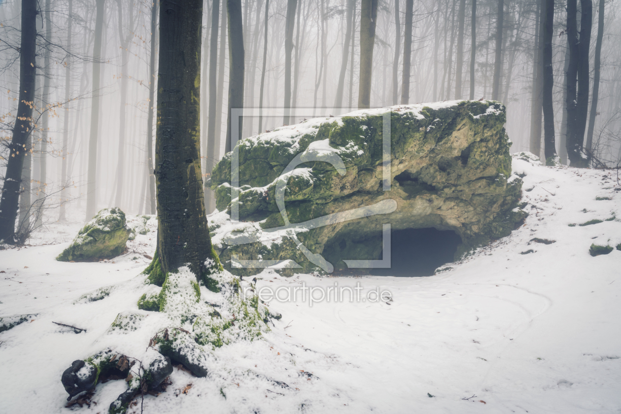 Bild-Nr.: 12046288 Höhle im Winterwald erstellt von luxpediation