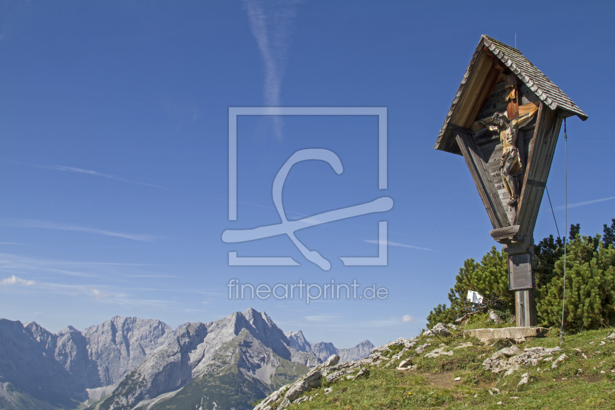 Bild-Nr.: 12046418 Holzkreuz auf dem Satteljoch erstellt von EderHans