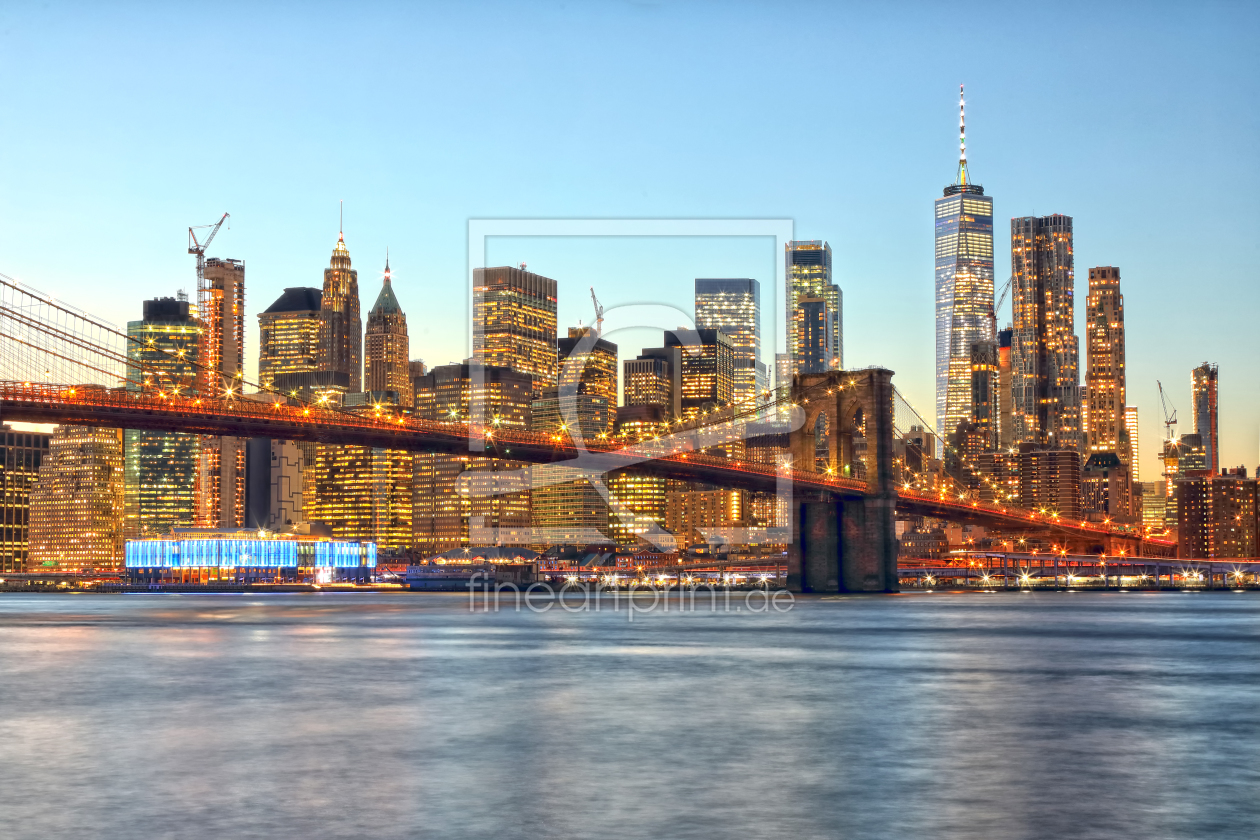 Bild-Nr.: 12049108 Brooklyn Bridge und Skyline von Manhattan erstellt von usafan