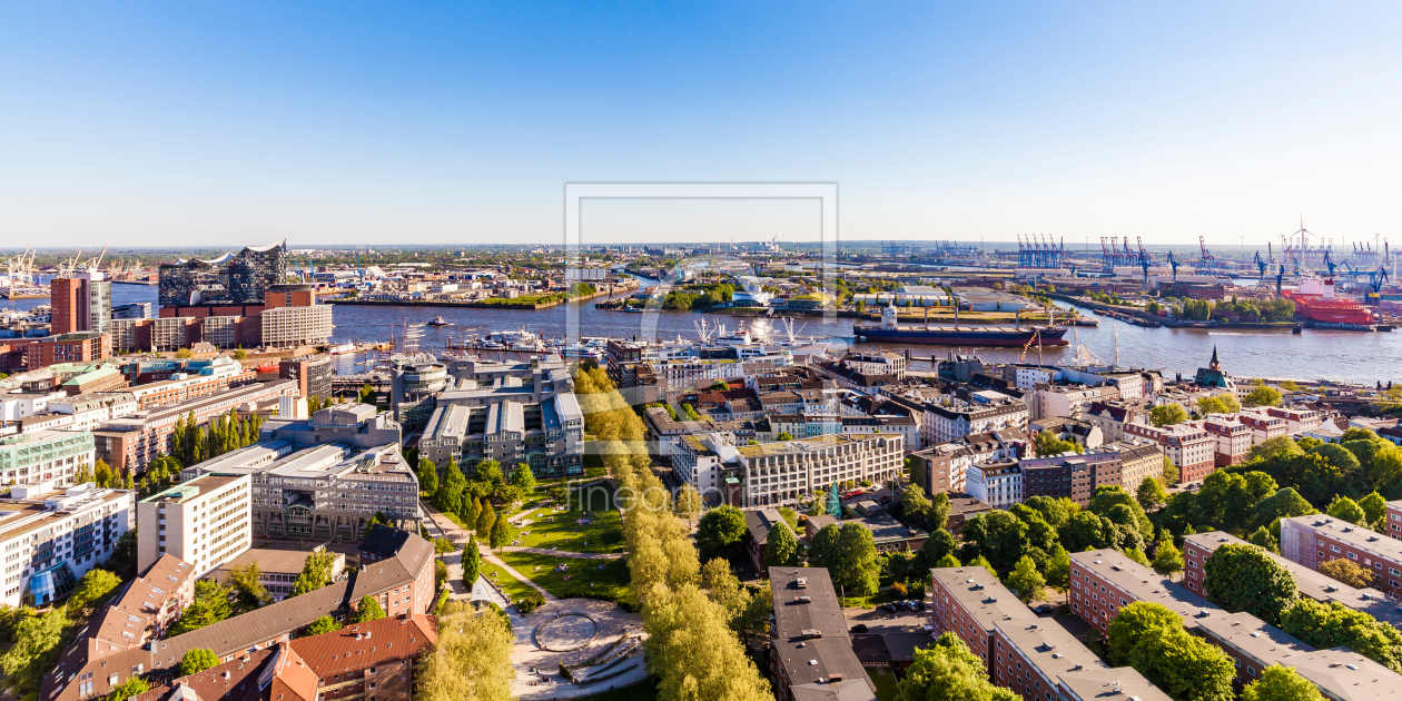 Bild-Nr.: 12049889 Hamburg mit der Elbphilharmonie und dem Hafen erstellt von dieterich
