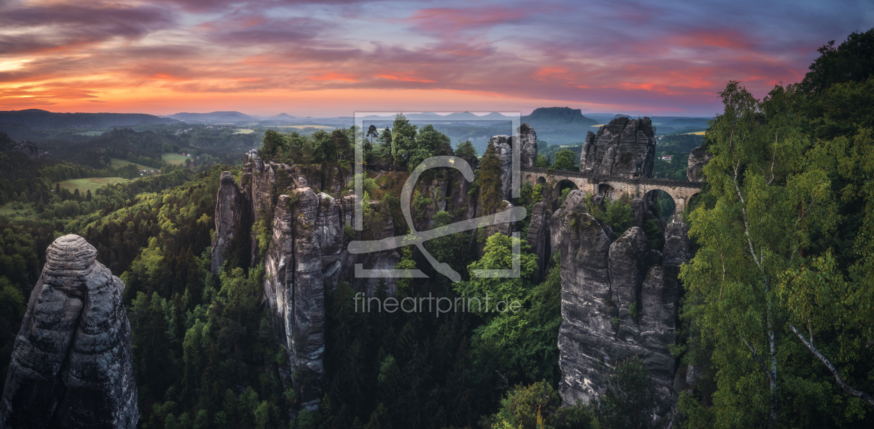 Bild-Nr.: 12051192 Sächsische Schweiz Bastei Panorama Sonnenaufgang erstellt von Jean Claude Castor