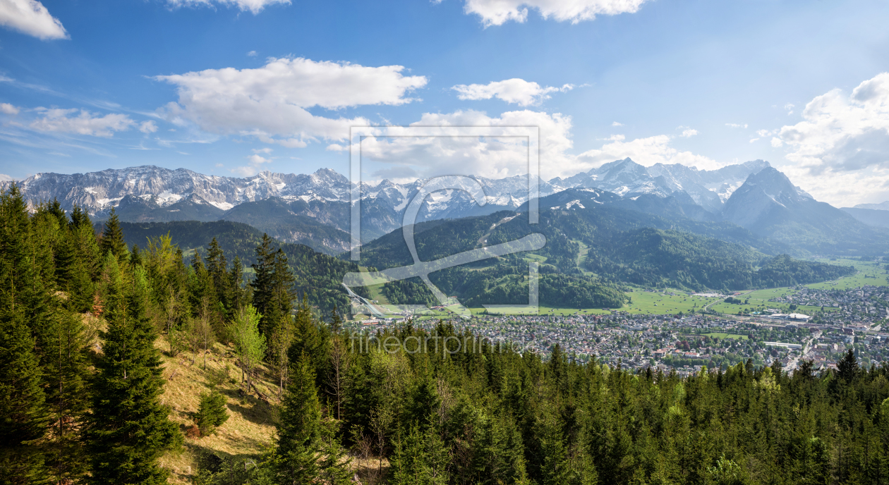 Bild-Nr.: 12051741 Garmisch und Wettersteingebirge mit Zugspitze erstellt von SusaZoom