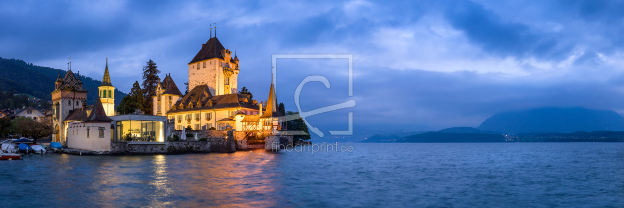 Bild-Nr.: 12056842 Schloss Chillon am Abend erstellt von eyetronic