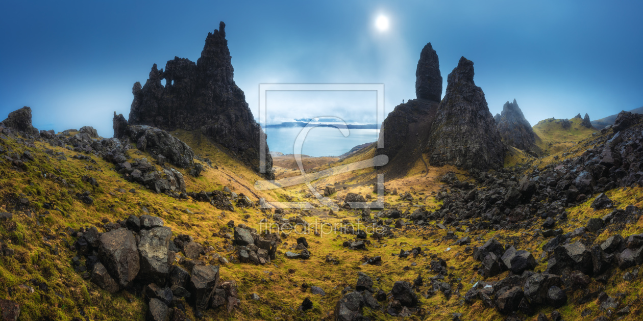 Bild-Nr.: 12059232 Schottland The Old Man of Storr Sonnenaufgang Pano erstellt von Jean Claude Castor