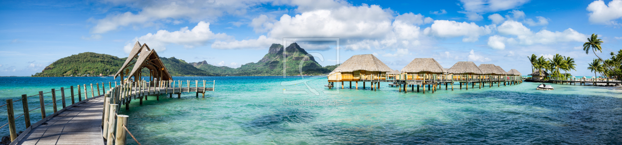 Bild-Nr.: 12068177 Urlaub auf Bora Bora in einem Strand Resort erstellt von eyetronic