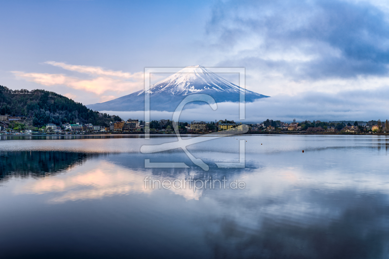 Bild-Nr.: 12084779 Berg Fuji im Winter am See Kawaguchiko erstellt von eyetronic