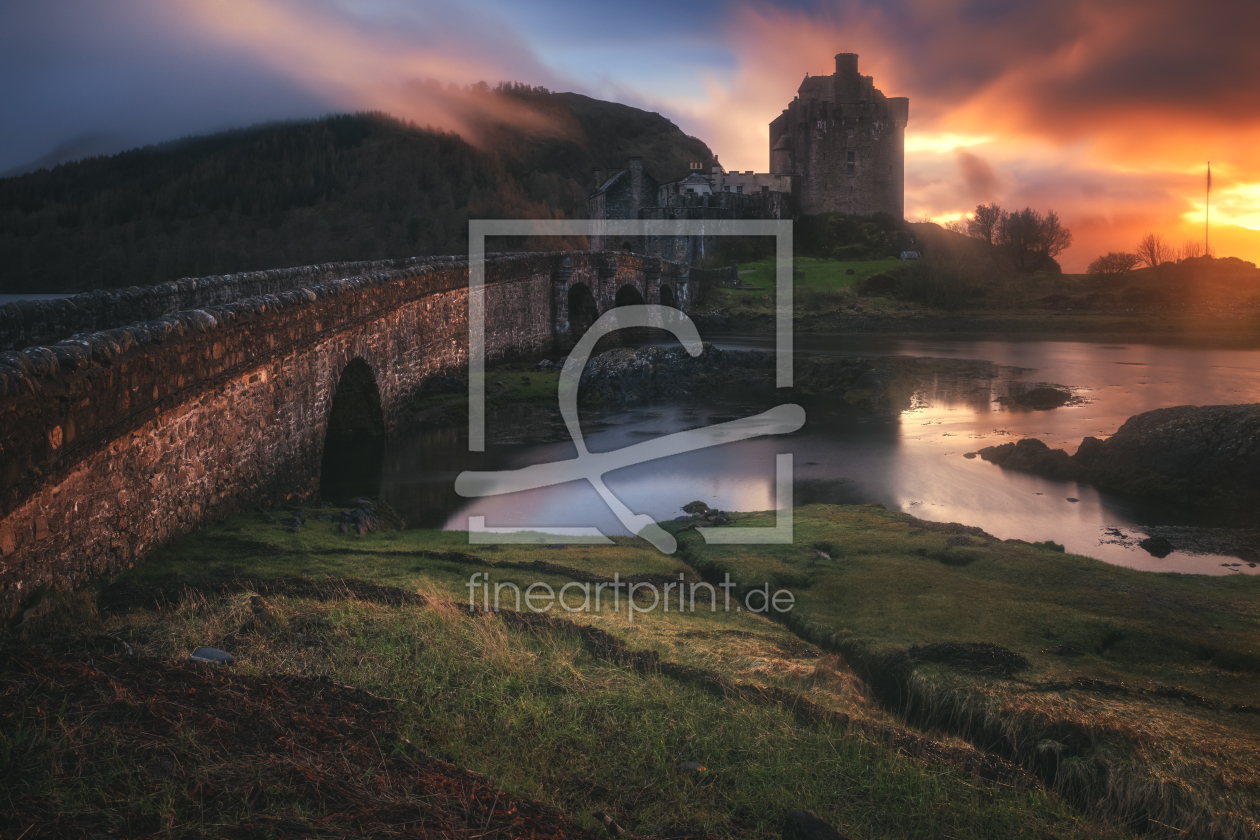 Bild-Nr.: 12086741 Schottland Eilean Donan Castle zum Sonnenuntergang erstellt von Jean Claude Castor