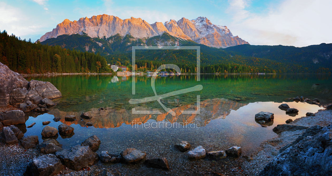 Bild-Nr.: 12088781 Sunset am Eibsee mit Zugspitze im Abendrot erstellt von SusaZoom