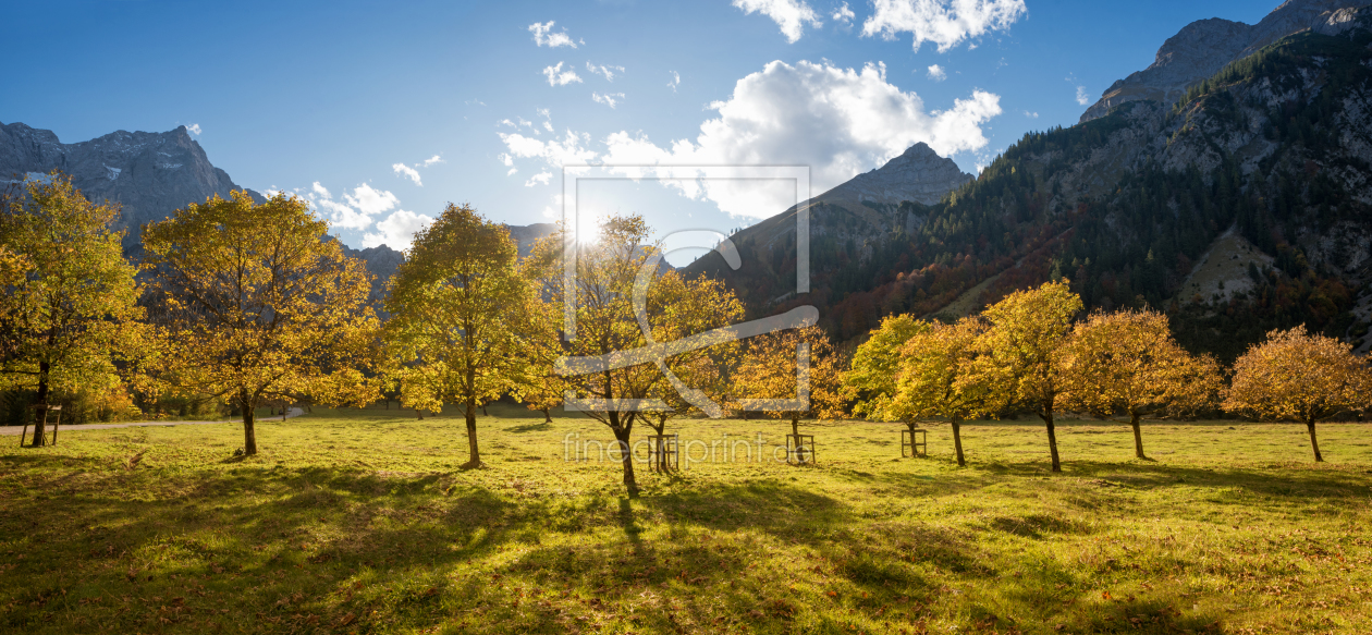 Bild-Nr.: 12089513 Abendsonne am Ahornboden Karwendel im Herbst erstellt von SusaZoom