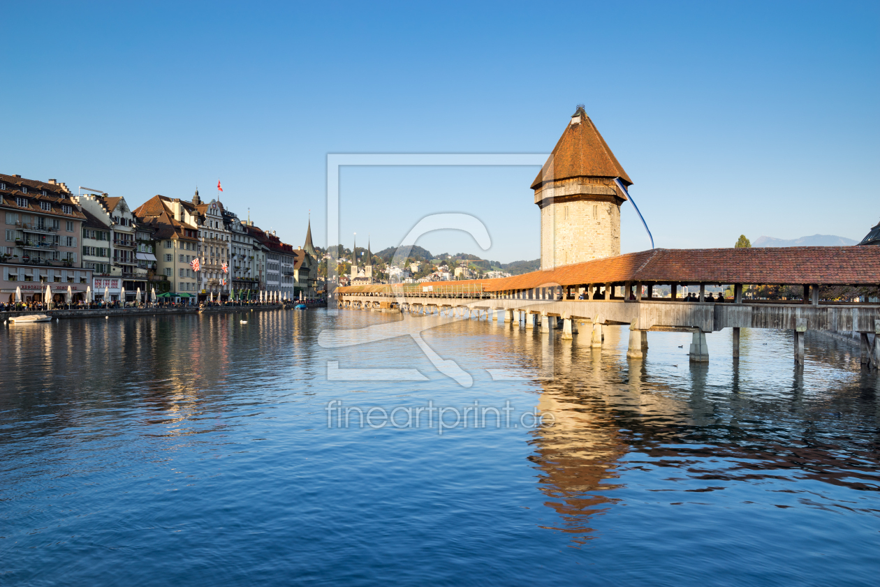 Bild-Nr.: 12090346 Kapellbrücke in Luzern - Schweiz erstellt von eyetronic