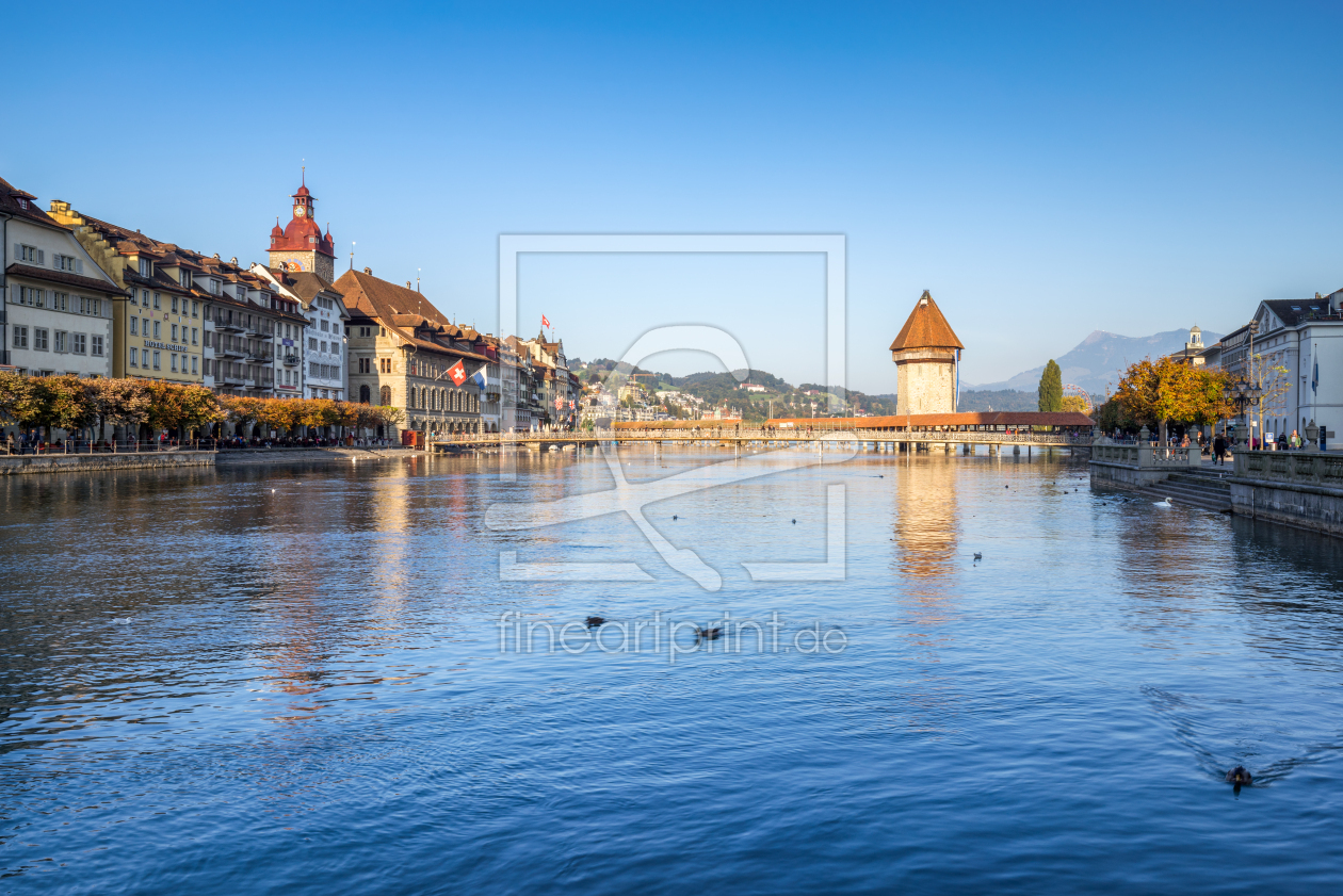 Bild-Nr.: 12090752 Altstadt von Luzern mit Kapellbrücke erstellt von eyetronic