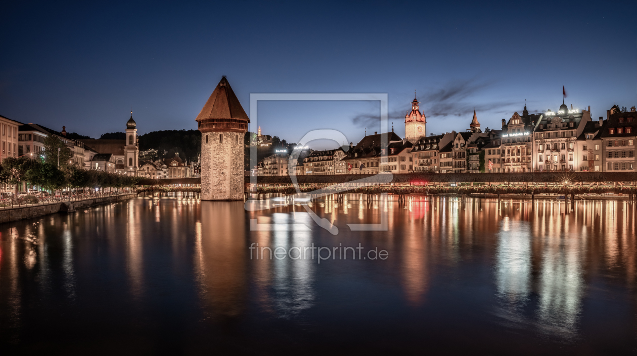 Bild-Nr.: 12090973 Luzern am Abend erstellt von Achim Thomae