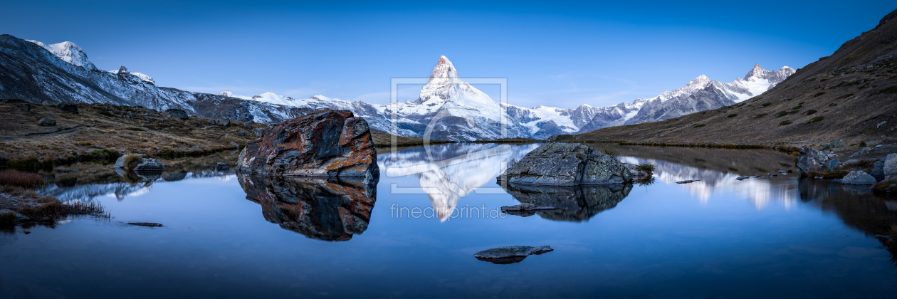 Bild-Nr.: 12091844 Stellisee und Matterhorn Panorama erstellt von eyetronic