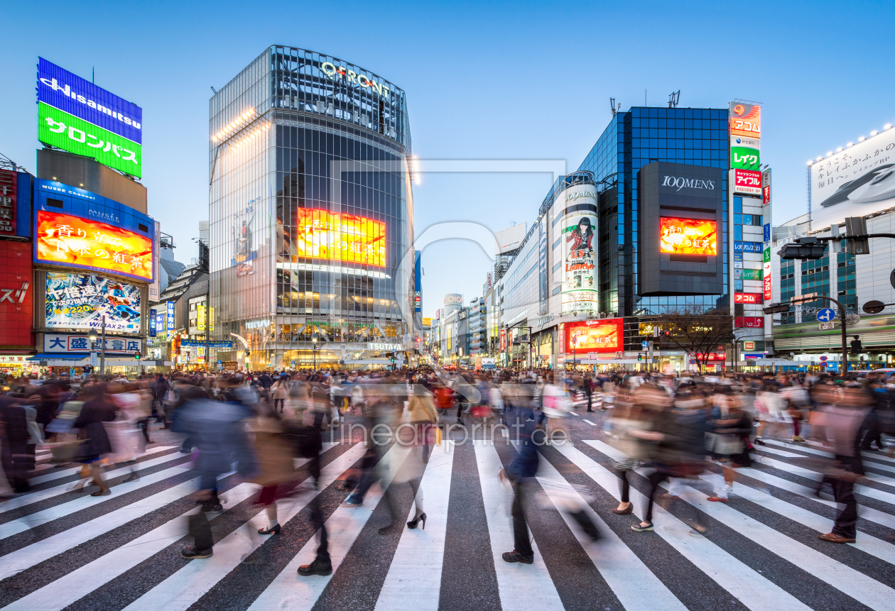Bild-Nr.: 12091874 Shibuya Crossing in Tokyo - Japan erstellt von eyetronic